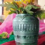 Antique Silver Flower Vase